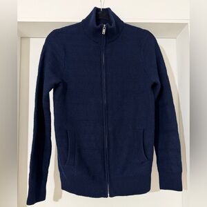 CHRISTIAN LACROIX 100% extra fine merino wool full zip sweater - medium